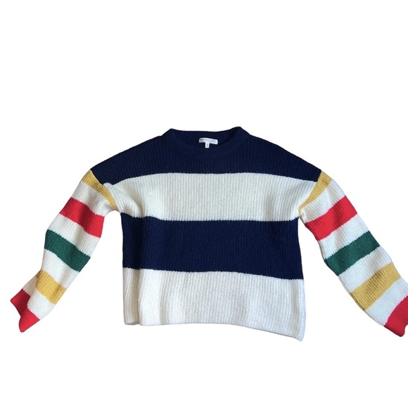 Truly Madly Deeply Stripe Long Sleeve Crew Neck Comfy  Preppy Sz s - Picture 1 of 5